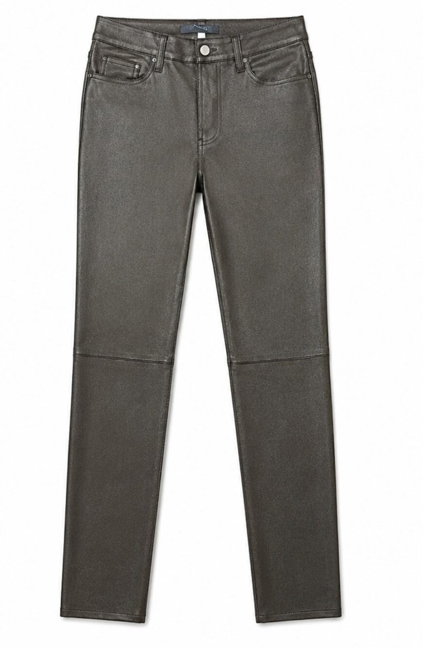 J Brand Gold Rush Metallic Lamb Leather Pants 26